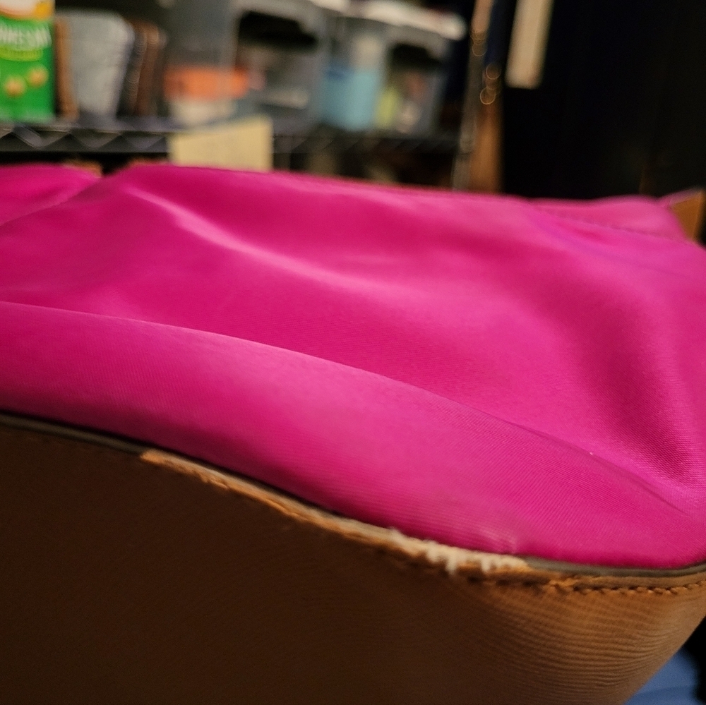 Michael Kors Fuchsia Tote With Silver Hardware & Finishings - Picture 15 of 15